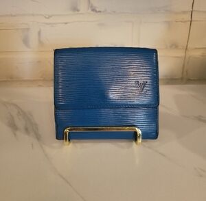 Louis Vuitton Blue Epi Leather Wallet